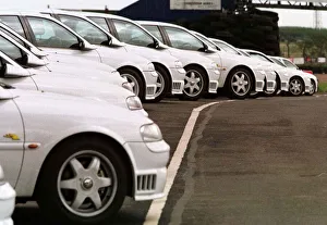 Vauxhall Prints: VAUXHALL DRIVE 97 DAY AT KNOCKHILL VAUXHALL VECTRA SUPER TOURING LINED UP READY TO