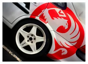 Touring Car Prints: VAUXHALL VECTRA WHITE ALLOY WHEELS FEBRUARY 1999 2. 5 V6