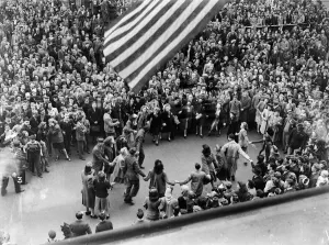 VE DAy Celebrations in Central Birmingham at the end of the Second World War