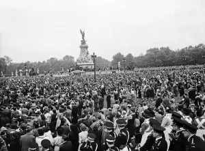 VE Day celebrations in Central London to mark the Allied victory in Europe at the end of