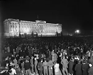 00681 Prints: VE Day celebrations in Central London to mark the Allied victory in Europe at the end of