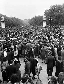 VE Day celebrations in Central London to mark the Allied victory in Europe at the end of