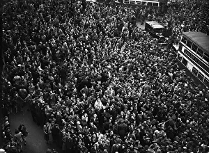 00681 Prints: VE Day celebrations in Central London to mark the Allied victory in Europe at the end of