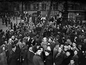 00681 Prints: VE Day celebrations in Central London to mark the Allied victory in Europe at the end of