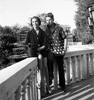 Venice Film Festival 1953. French actor Jean Pierre Aumond seen here with Luciana Ausk a