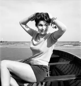 Venice Film Festival 1953. German actress Tania Weber. August 1953 D5369