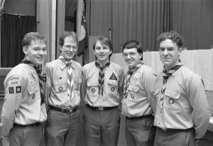 Venture Scouts from throughout West Yorkshire are awarded with the Queens Scout