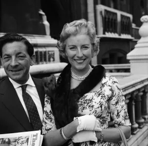 Vera Lynn and her husband Harry Lewis pictured after she was given judgement in a music