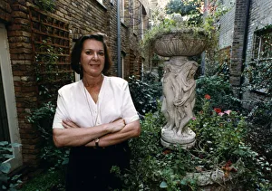 Verity Lambert TV Producer for BBC TV soap opera Eldorado stands in yard arms