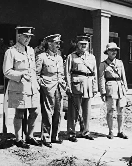 01454 Prints: Vichy representatives sign British armistice terms. After thirty five days fighting