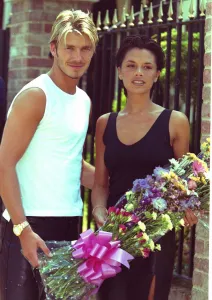 Core94 Prints: Victoria Adams Posh Spiceand David Beckham July 1999 The couple are pictured