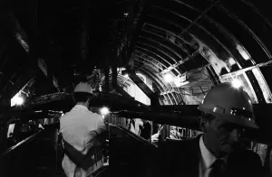 Jobs And Work Prints: The Victoria Line under construction - July 1965 Men at work in the underground