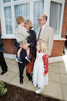 Victoria Wood with her husband Geoffrey Durham and children Grace & Henry Durham