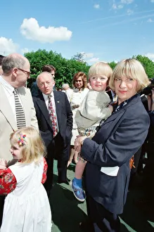 Victoria Wood with her husband Geoffrey Durham and children Grace & Henry Durham