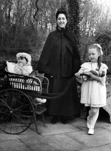 Vintage Prints: A Victorian nanny and children were the runners-up in the unusal Felton village feminine