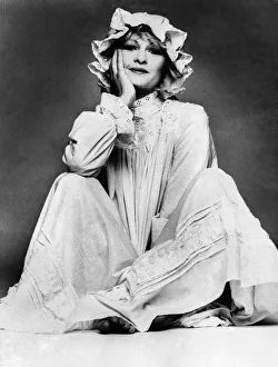 Nightwear Prints: Victorian-style nightie in cotton lawn and broderie Anglaise, with matching mob cap