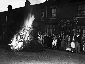 Victory celebrations in Central Birmingham at the end of the Second World War