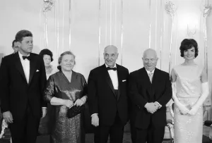 The Vienna summit. John F. Kennedy and Soviet Premier Nikita Khrushchev met for the first