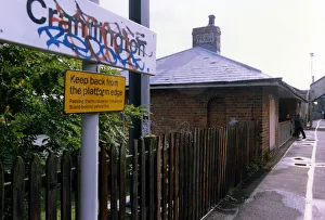 A view of derelict Cramlington Railway Station on 13th September 1992 which is to be