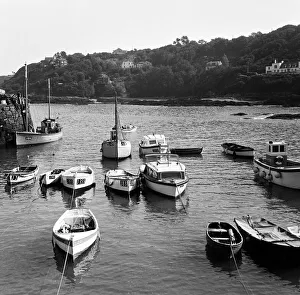 A view of the harbour in Rozel on the island of Jersey, Channel Islands