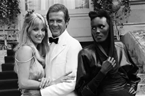 A View to a Kill 1984 James Bond film, Photocall outside The Chateau de Chantilly in