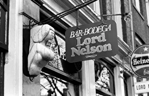 Places Prints: A view of The Lord Nelson'British bar in Amsterdam May 1975