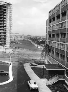 Building Site Prints: A view from the new Nechells Green Health Centre and lovely wide open spaces where once