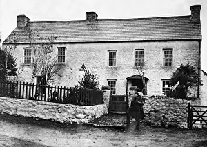 Rural Scene Prints: View showing the newly opened Youth Hostel at Cwm Ivy Court farm in Llanmadoc
