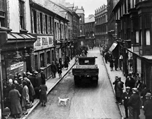 Places Prints: View showing Somerset Street in the town of Abertillery in Monmouthshire, South Wales