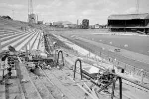 A view of the terraces on Stamford Bridge, home of Chelsea football club