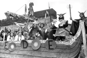 These Viking invaders from Durham Universitys Bede college were very happy with