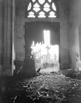 Doorway Prints: The village of Villers aux Venta destroyed by the Germans during the fighting