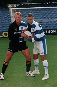 Rugby Prints: Vinnie Jones Football August 98 QPR Player manager turned actor at the launch of