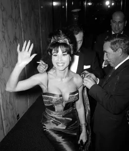 The VIPs Film Premiere September 1963 Laya Raki Actress Singer pictured arriving