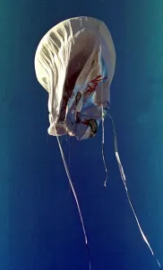 The Virgin Global Challenger hot air balloon December 1997 in which Richard Branson will
