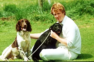 Aristocracy Prints: Viscount Althorp (Earl Spencer) attends celebrity cricket match at Alconbury