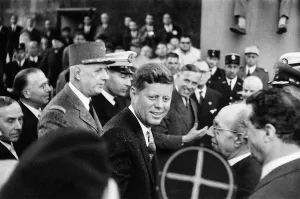 President Of The United States Prints: Visit of the American president John F Kennedy and his wife Jackie to Paris, France