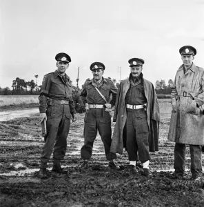 00743 Prints: Visit of British Prime Minister Winston Churchill to Normandy in Northern France