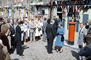 00617 Prints: Visit by her Majesty Queen Elizabeth II and her husband Prince Philip, Duke of Edinburgh