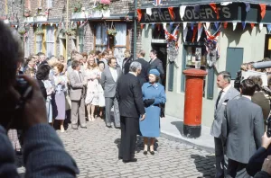 00617 Prints: Visit by her Majesty Queen Elizabeth II and her husband Prince Philip, Duke of Edinburgh