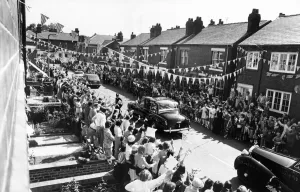 Bunting Prints: Visit of Her Majesty Queen Elizabeth II and her husband Prince Philip