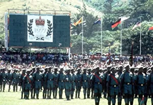 Visit of Wieen Elizabeth II to Papua New Guinea on her Silver Jibilee tour 23-26 March