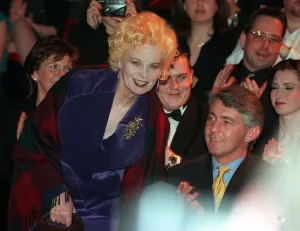 Vivienne Westwood arrives at her show at the SECC January 1999 Glasgow Tom