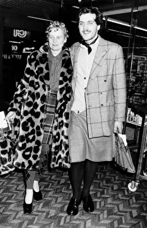 Vivienne Westwood award winning fashion designer and her assistant Andreas (in a skirt