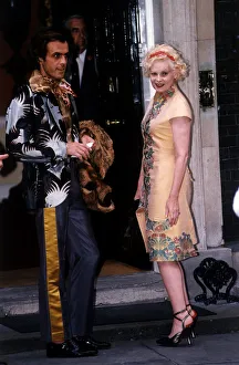 00004 Prints: Vivienne Westwood Designer at number 10 Downing Street for Tony Blairs Party