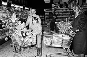 Volkswagen assembly line worker Peter Schredewitz at a supermarket in Wolfsburg, Germany