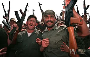 Volunteer Reserve Army May 1998 Parade in Tikrit the birthplace of Saddam Hussein
