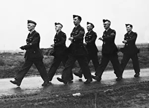 01472 Prints: Volunteers of the Coastal Command. Left to right: Warrant Officer J. Stewart, Corporal J