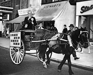 Historical Prints: Vote-getting - by pony and trap - Mr John MacCallum campaigning in Holderness-road, Hull