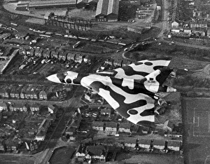 Vulcan Delta bomber NQJ swoops spectacularly over the city of Coventry as a thank you to